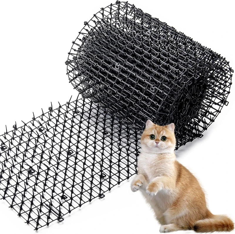 6.5ft Scat Mat for Cats with Spikes, Prickle Strips Network Digging Stopper Outdoor Spike Deterrent Mat, 78 inch x 11 inch (1 Pack)