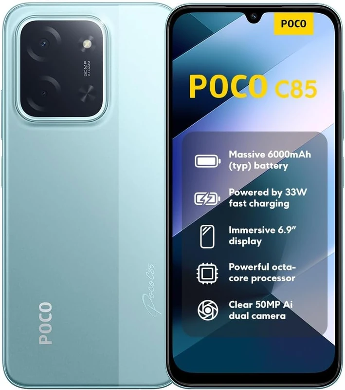 Xiaomi POCO C85 Smartphone - 8GB RAM, 256GB Storage - Green - Image 1
