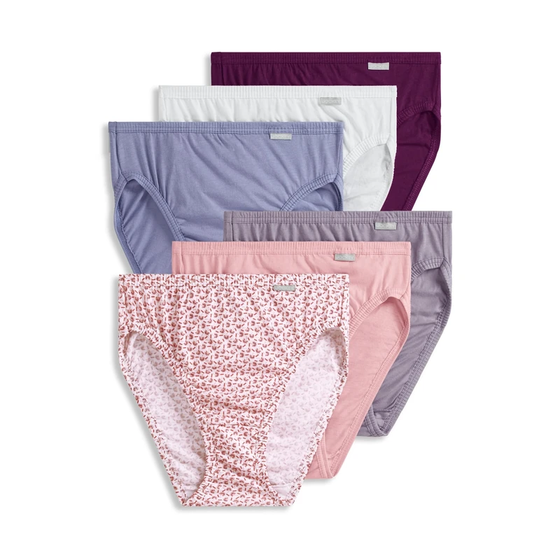 Jockey Women's Underwear Elance French Cut - 6 Pack, Vintage Bloom, 5