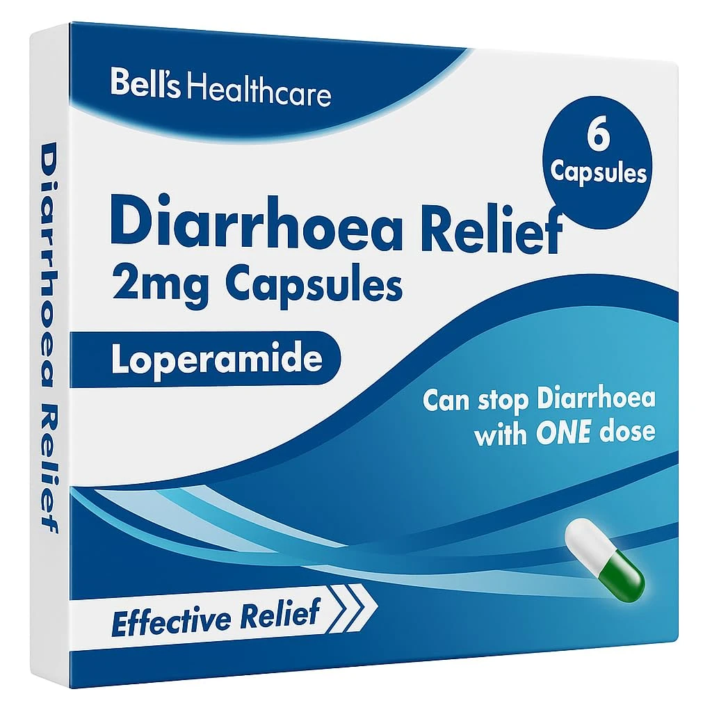 48 Diarrhoea Relief 2mg Capsules Loperamide Hydrochloride Tablets (8x6)