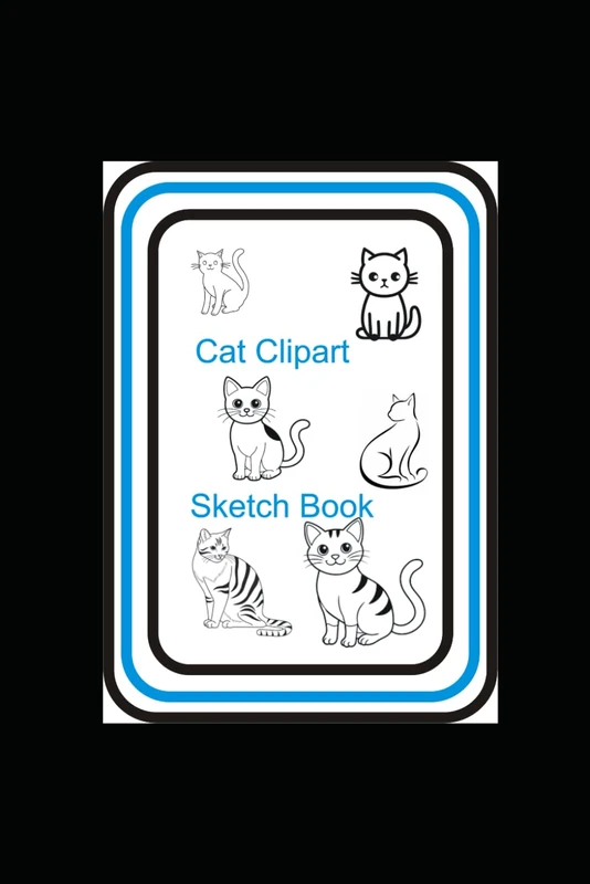 cat sketch book: cat clipart