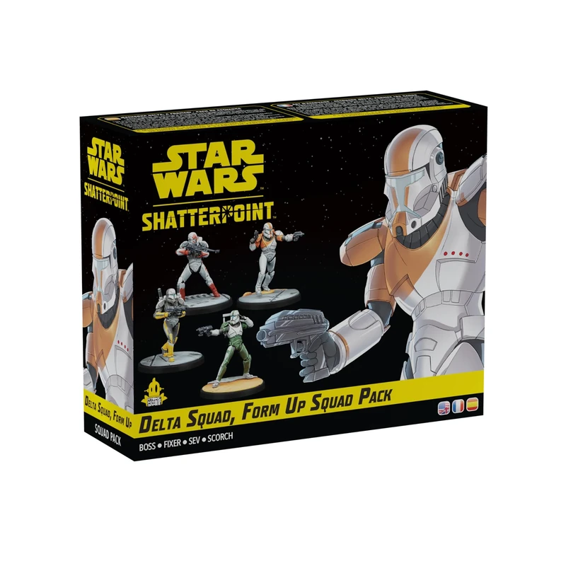 Asmodee | Star Wars: Shatterpoint Delta Squad, Form Up Squad Pack | Tabletop Miniatures Game | Ages 14+ | 2 Players | 90+ Minutes Playing Time
