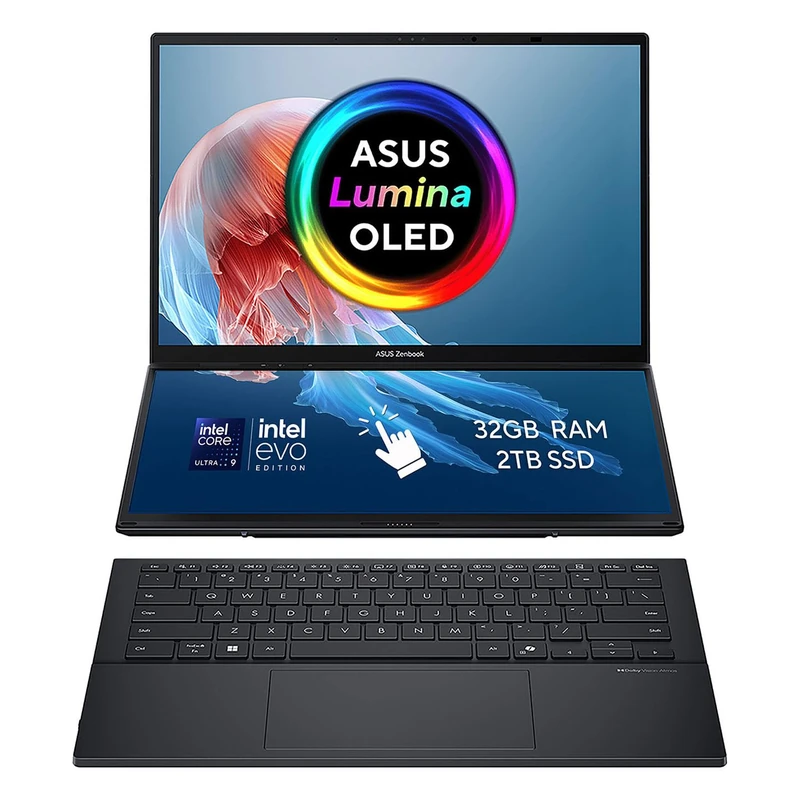 ASUS ZenBook Duo 2-in-1 Laptop Intel Ultra 9 285H 32GB 2TB SSD 14" Win11 H Touch