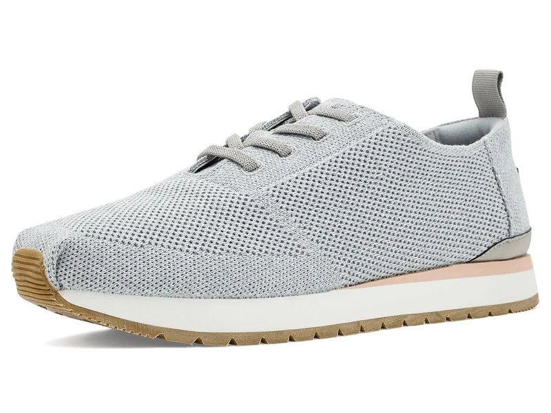 TOMS Women's Resident Plus Lace Up Sneaker, Light Grey Engineered Knit, 7 UK