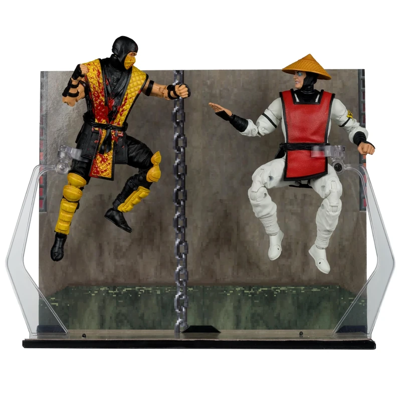 McFarlane Mortal Kombat Klassic Scorpion vs Raiden 7in Action Figure Deluxe 2-Pack Toys