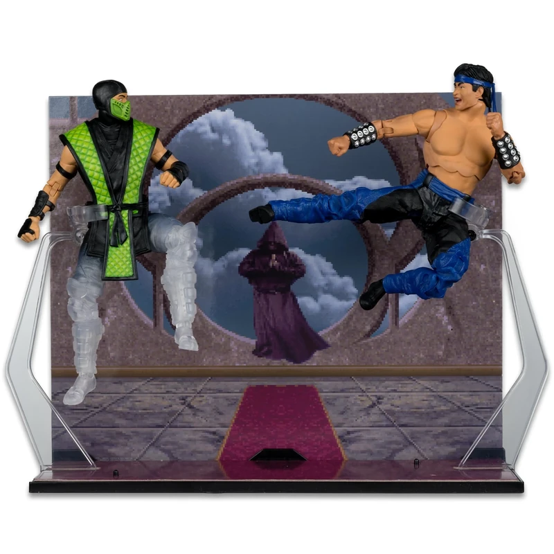 McFarlane Mortal Kombat Klassic Liu Kang vs Reptile 7in Action Figure Deluxe 2-Pack Toys