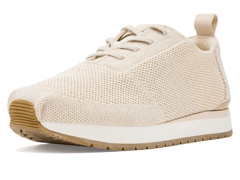 TOMS Women's Resident Plus Lace Up Sneaker, Natural Metallic Engineered Knit, 5.5 UK