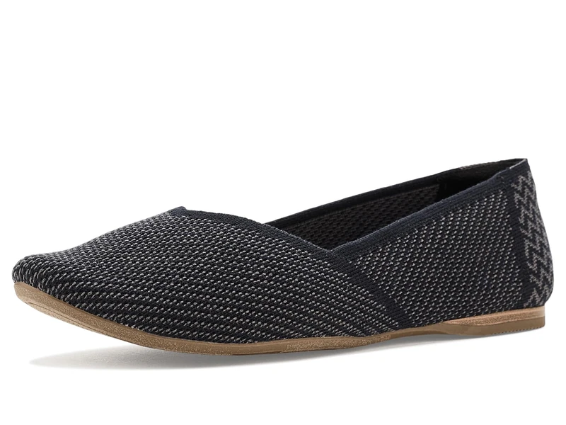 TOMS Women's Gemma Flat, Black Engineered Knit, 6.5 UK