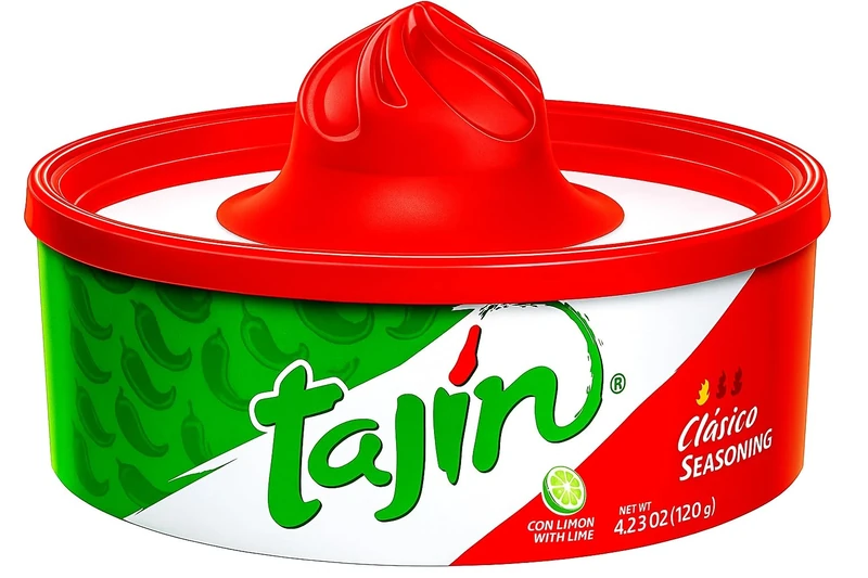 Tajín Clásico Glass Rimmer Mexican Chilli & Lime Seasoning (120g) - Authentic Mexican Chili & Lime Seasoning | Perfect for Drinks & Cocktails - Extra Zing Kick | Clasico Chilli Lime | Gastro Group®