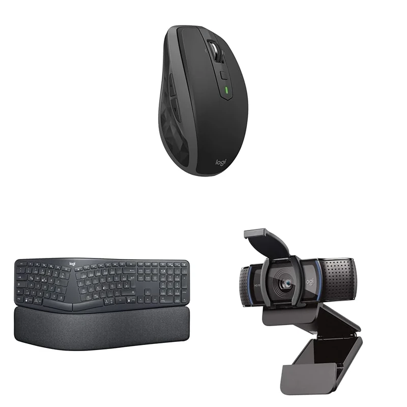 Logitech MX Anywhere 2S ERGO K860 C920S HD Pro Webcam