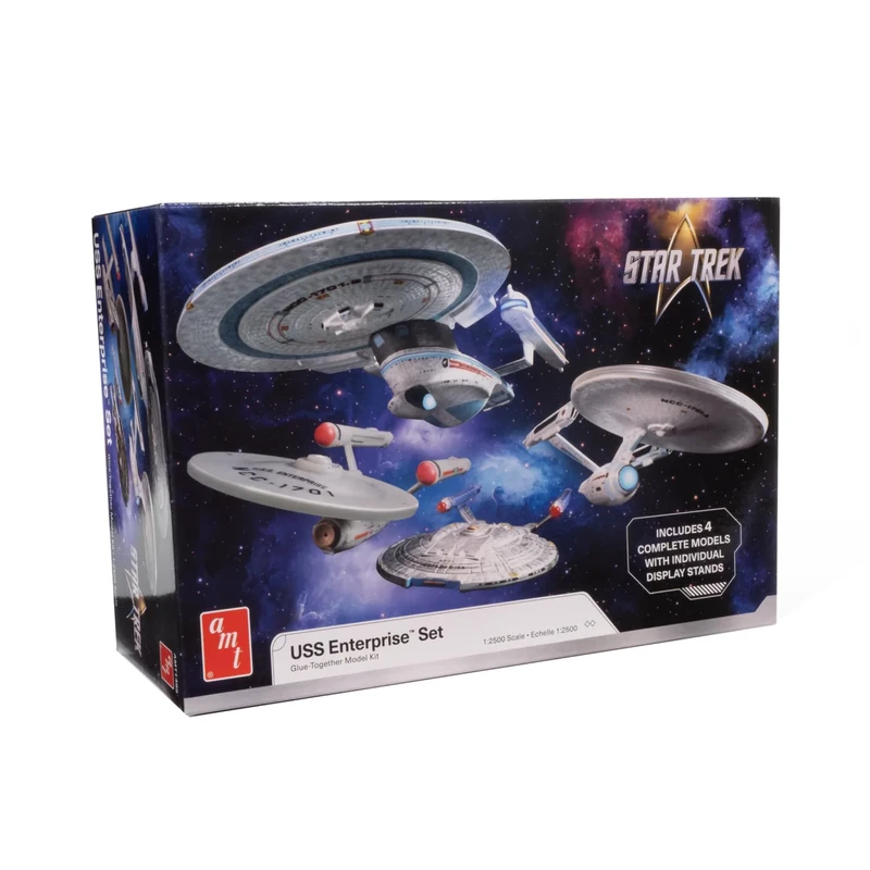 AMT Star Trek U.S.S. Enterprise Four Ship Set 1:2500 Scale Model Kit