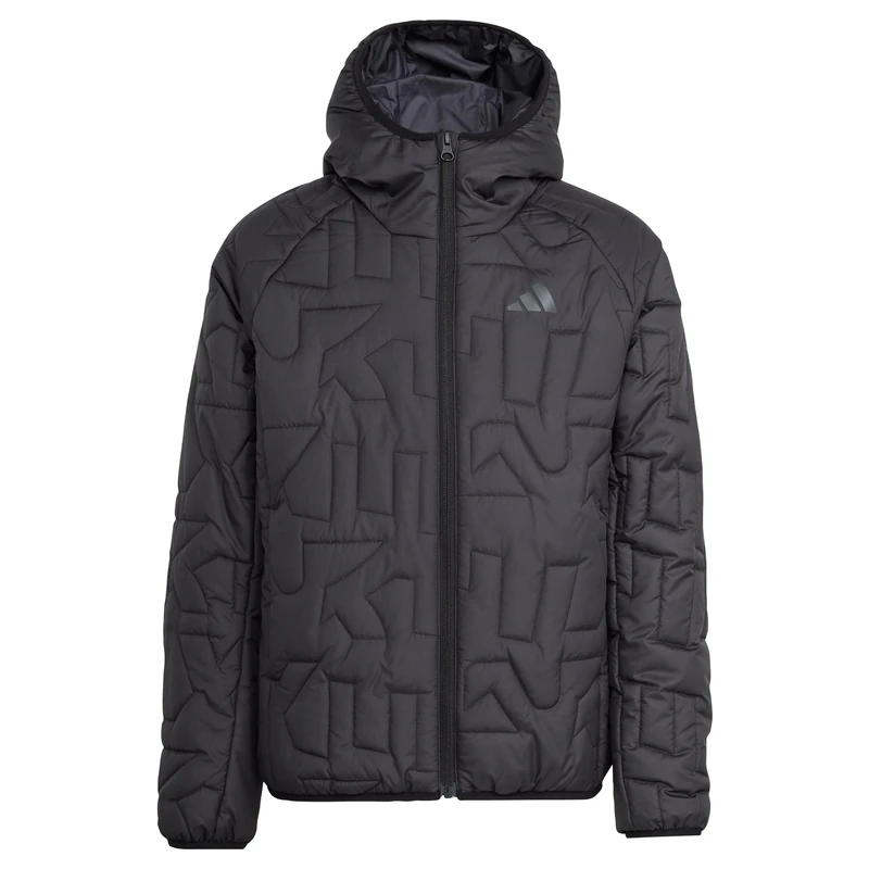 adidas kids boys and girls terrex kids xperior climawarm padded jacket black 9-10y - Image 1