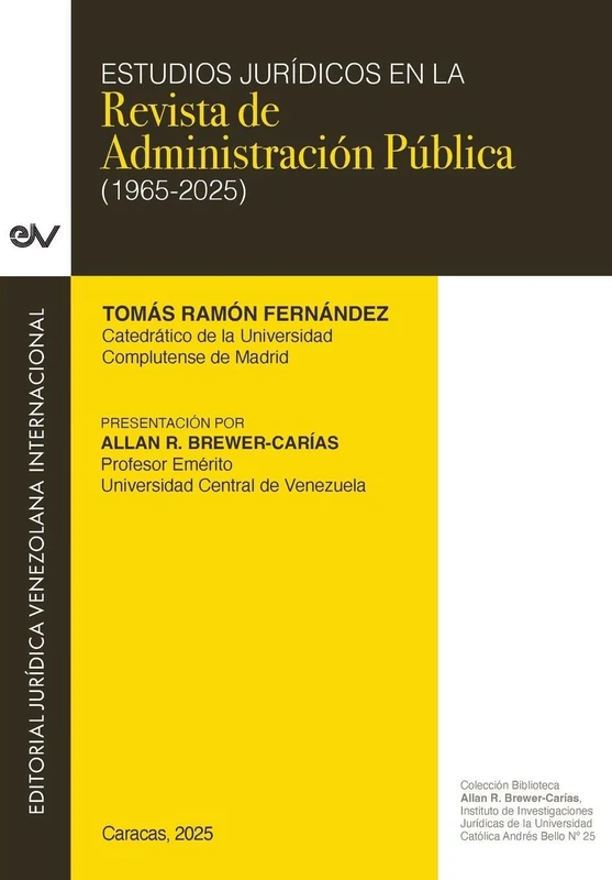 Estudios Jurídicos En La Revista de Administración Públlica 1965-2025