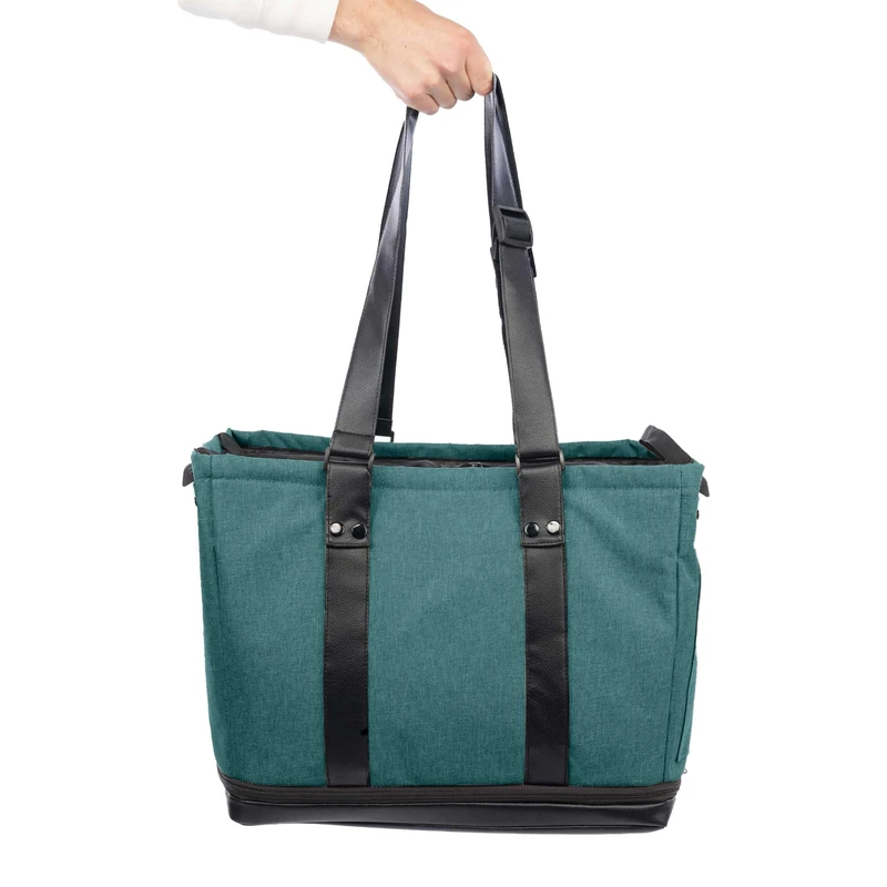 CARLETT - Carlett Cube S Shopping Bag | Interchangeable Bag for Pet Cart Cube P | Large Capacity from 56L Extendable to 75L | Removable Basket with Adjustable Handles | Pine