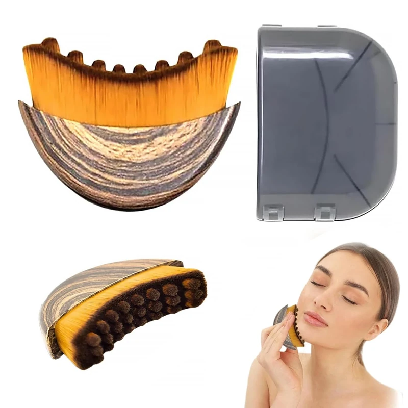 Lymphatic Drainage Massager Face, Lymphatic Contour Face Brush, Dry Brushing with Ergonomic Design to Relieve Fatigue & Fit Skin Precisely (1PCS)