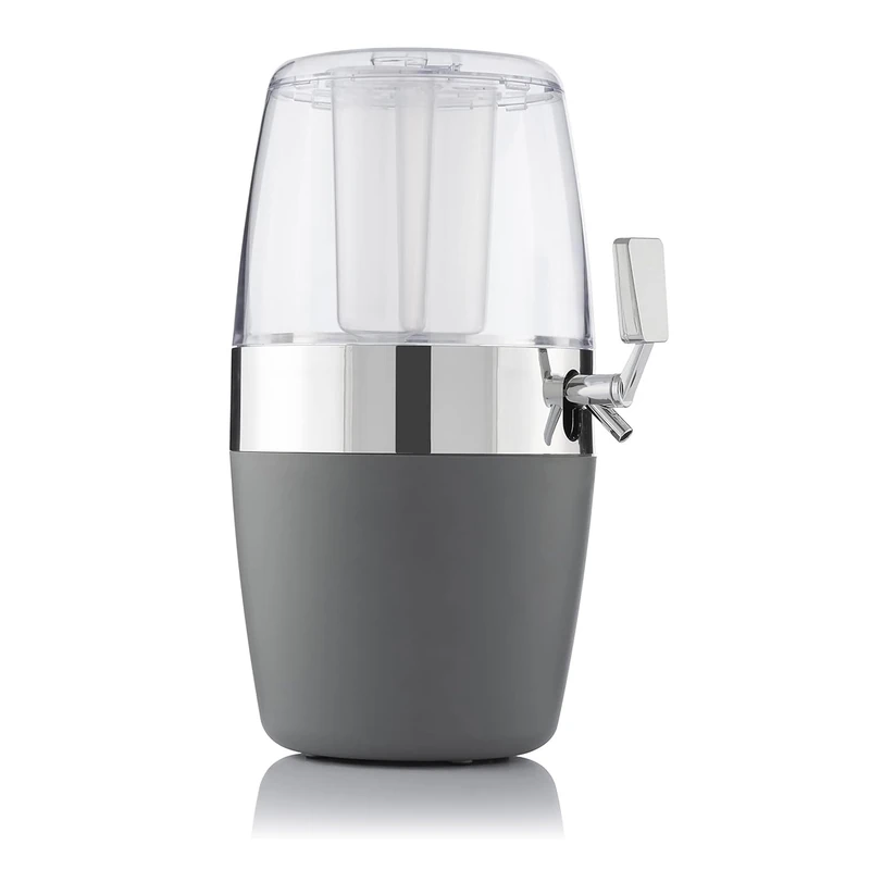 Wintem - Drinks Dispenser with 4L Non-Drip Tap for Outdoor and Indoor Use with Built-in Ice Containers, Easy to Clean, Ideal for Parties, Picnics and Daily Use