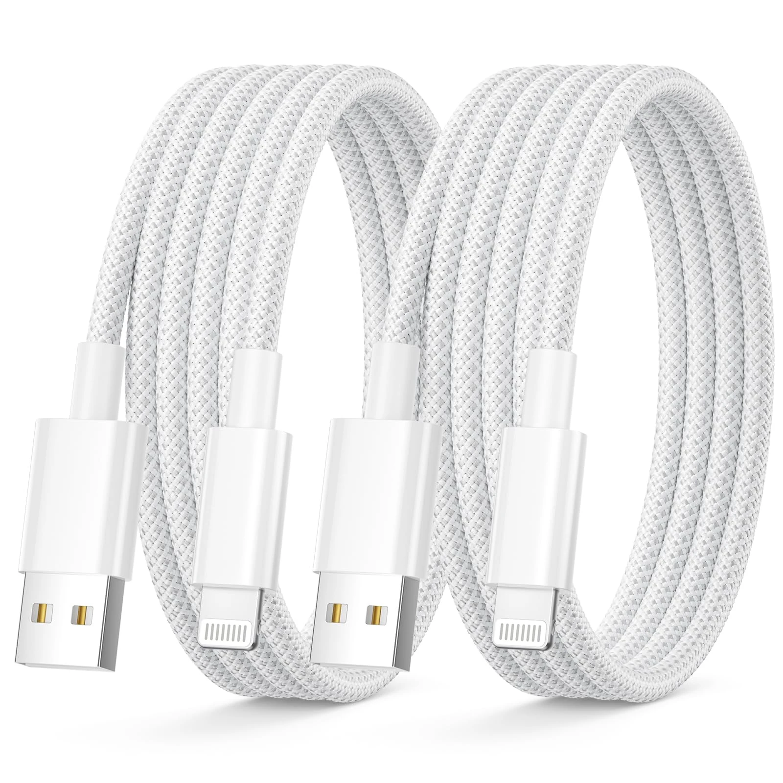 USB iPhone Charger Cable 1M 2Pack Apple MFi Certified, USB to lightning Cable 1M Braided iPad Charger cable iphone Wire i Phone Charging Lead for iPhone 14/13/12 Mini/11 Pro Max/X/XR/XS/8/7Plus/SE/6/5