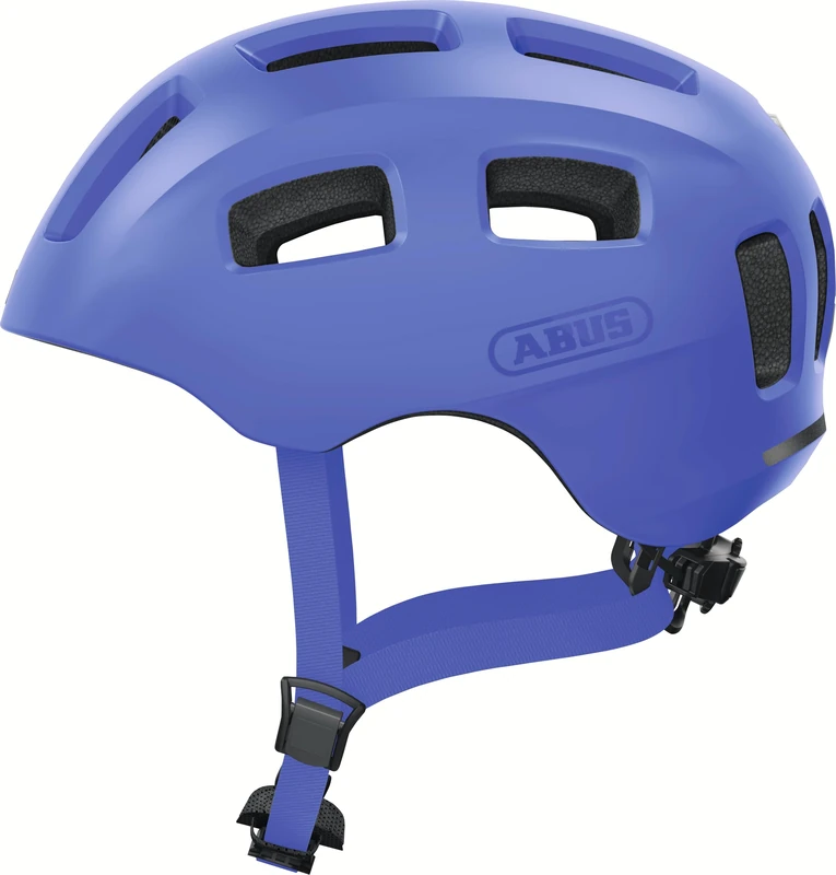 ABUS Youn-I 2.0 bicycle helmet – with light for children, teenagers and young adults – for girls and boys – mono blue, size S