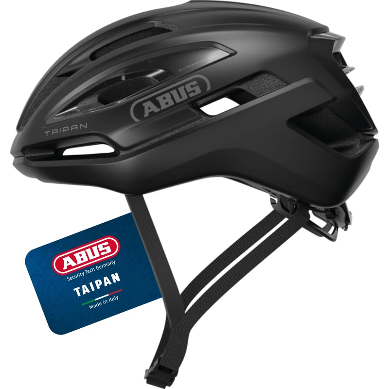 ABUS Taipan gravel helmet – bike helmet for gravel biking – lightweight, versatile and well ventilated – with glasses holder – for teenagers, women and men – size S, black