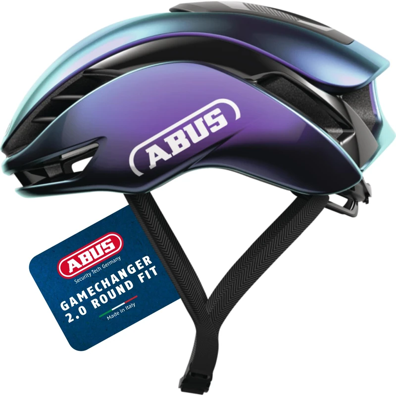 ABUS GameChanger 2.0 RF road bike helmet – high-performance bike helmet with optimised aerodynamics, ventilation and fit for round head shapes – for women and men – size M/L, purple - Image 1