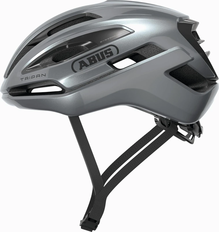 ABUS Taipan gravel helmet – bike helmet for gravel biking – lightweight, versatile and well ventilated – with glasses holder – for teenagers, women and men – size L, silver