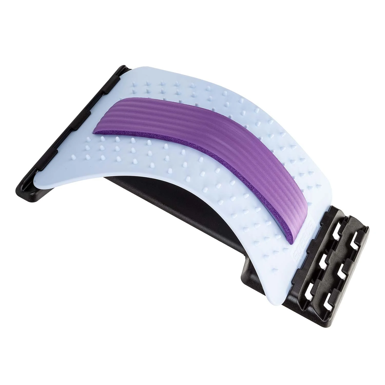 VFM e-Store - Back Stretcher/Posture Supporter Adjustable Comfortable, Spine Stretch Posture Corrector - Board Lumbar Support - 38cm X 25cm White X 1