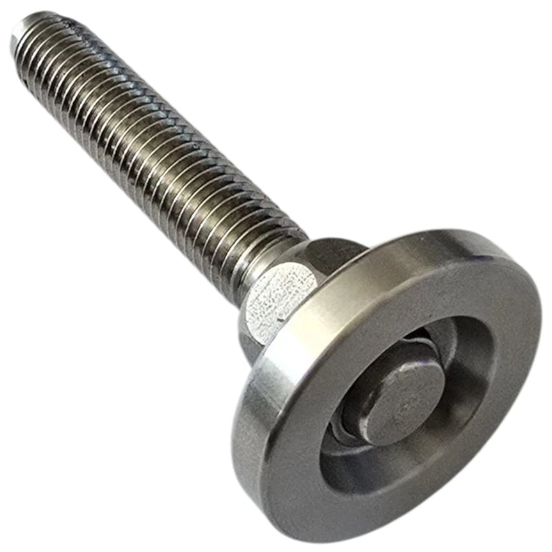 cyclingcolors AISI 304 (A2) Stainless Steel Machine Foot, Adjusting Plate, Adjusting Screw, Height Adjuster, Thread, Furniture Feet, Stand Machines, M8 x 50 mm