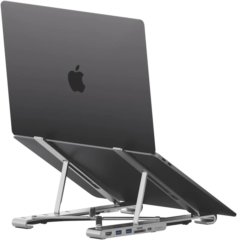 Unite FlexMate 7-in-1 Hub With Folding Laptop Riser (Single HDMI)