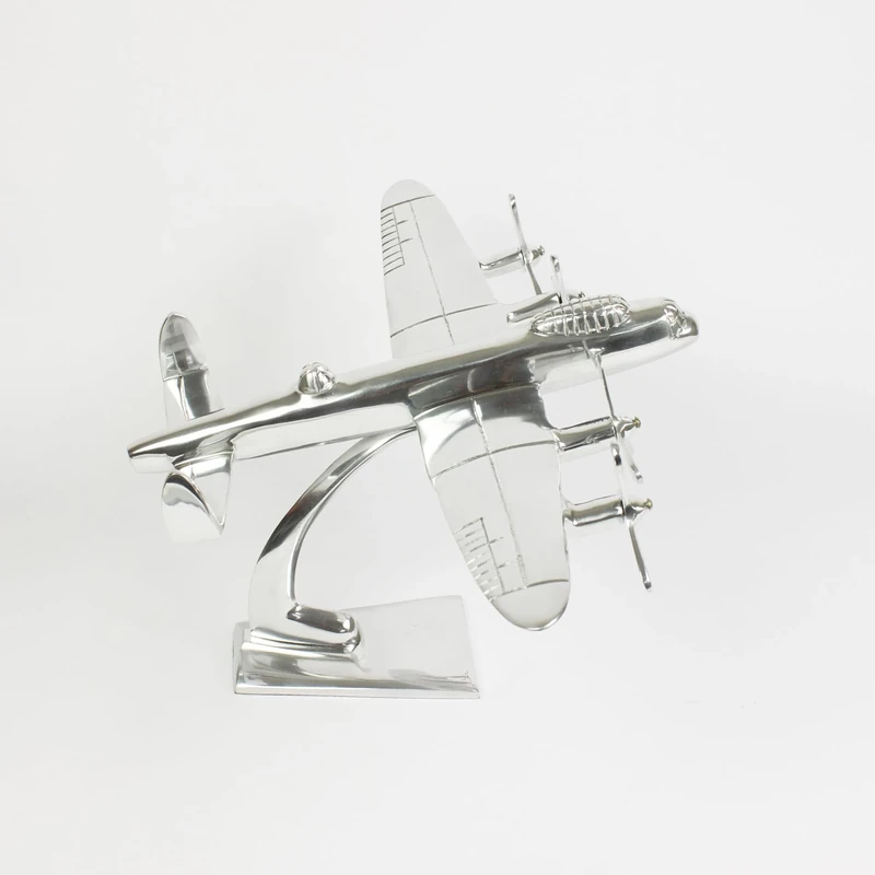 Nauticalia, Aluminium Avro Lancaster Sculpture model, 30cm