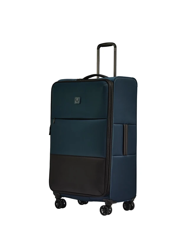 ANTLER - Soft Stripe 2.0 Large Suitcase - Durable, Lightweight & Expandable, 4 Spinner Wheels - Adjustable Handle, TSA Lock, 81cm - Indigo Blue