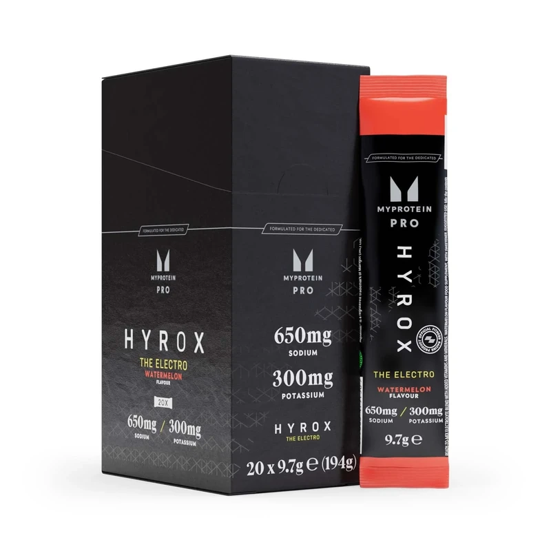 Myprotein HYROX The Electro Stick Pack – Watermelon | 20 x 9.4g Hydration Sachets | Electrolyte Blend with Potassium, Sodium, Magnesium & Vitamins