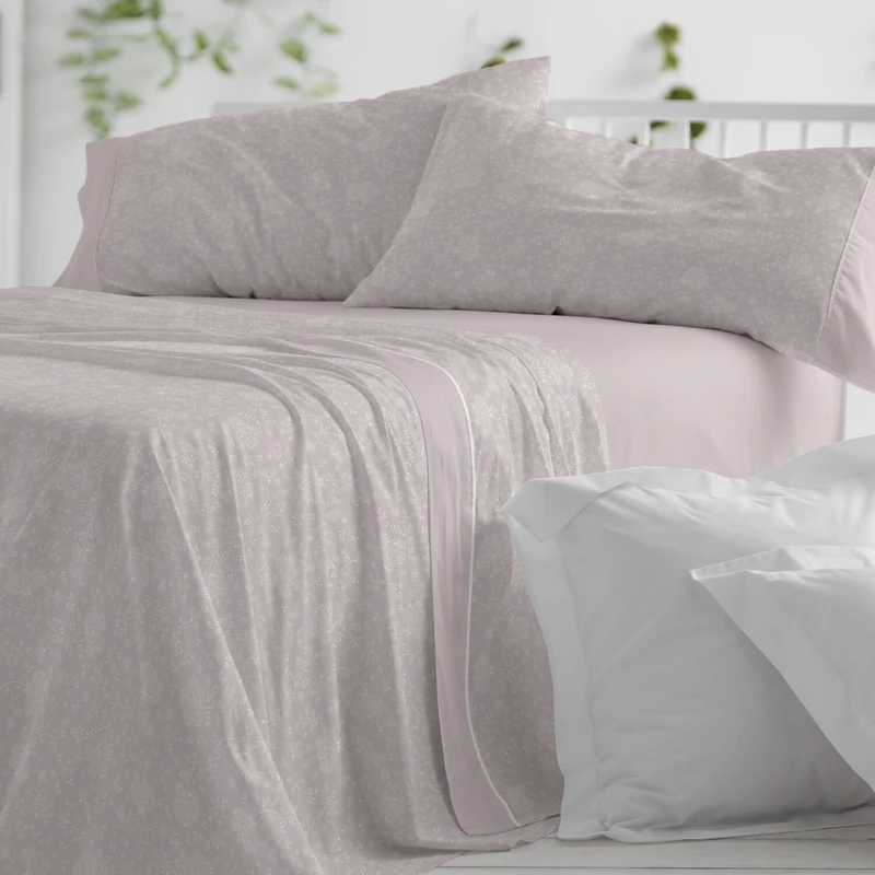 Burrito Blanco | Cotton Flannel Sheets | Bed 105 cm (+Sizes Available) | Design 575 | Nude Color (105x190/200 cm.)
