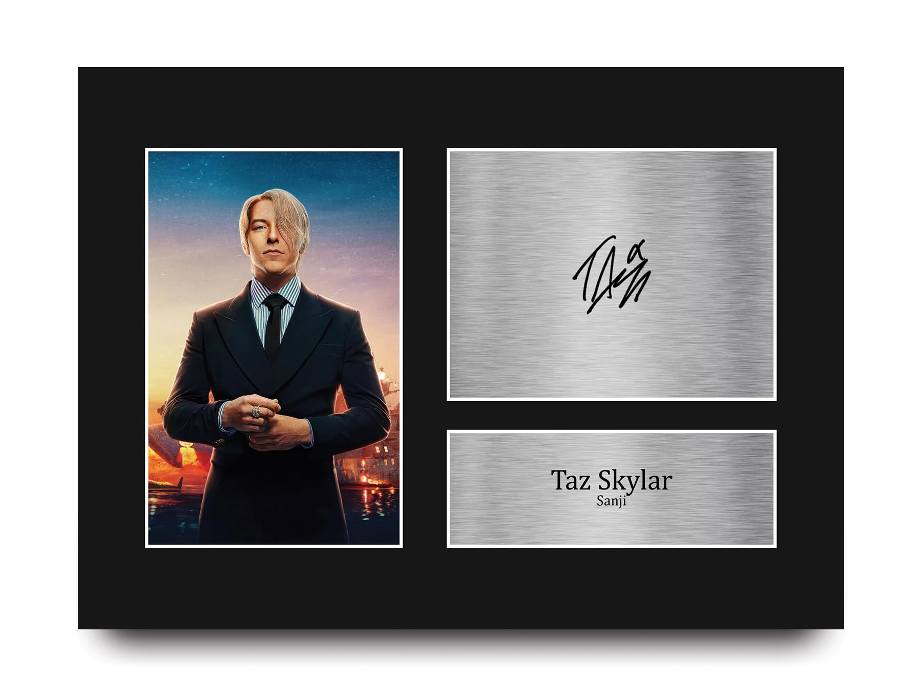 HWC Trading Taz Skylar One Piece Sanji Gifts Printed Signed Autograph Picture for TV Show Fans - A4