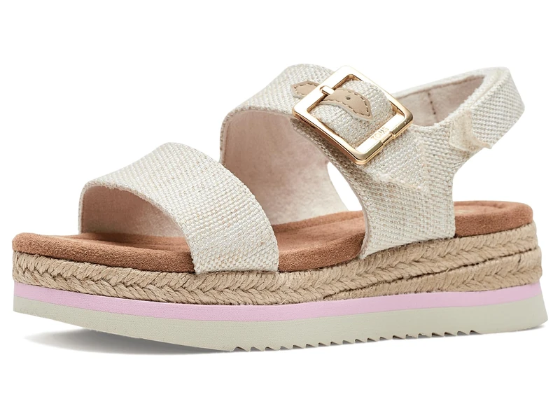 TOMS Youth Girl's Giana Sandal, Natural Yarn Dye, 1 UK