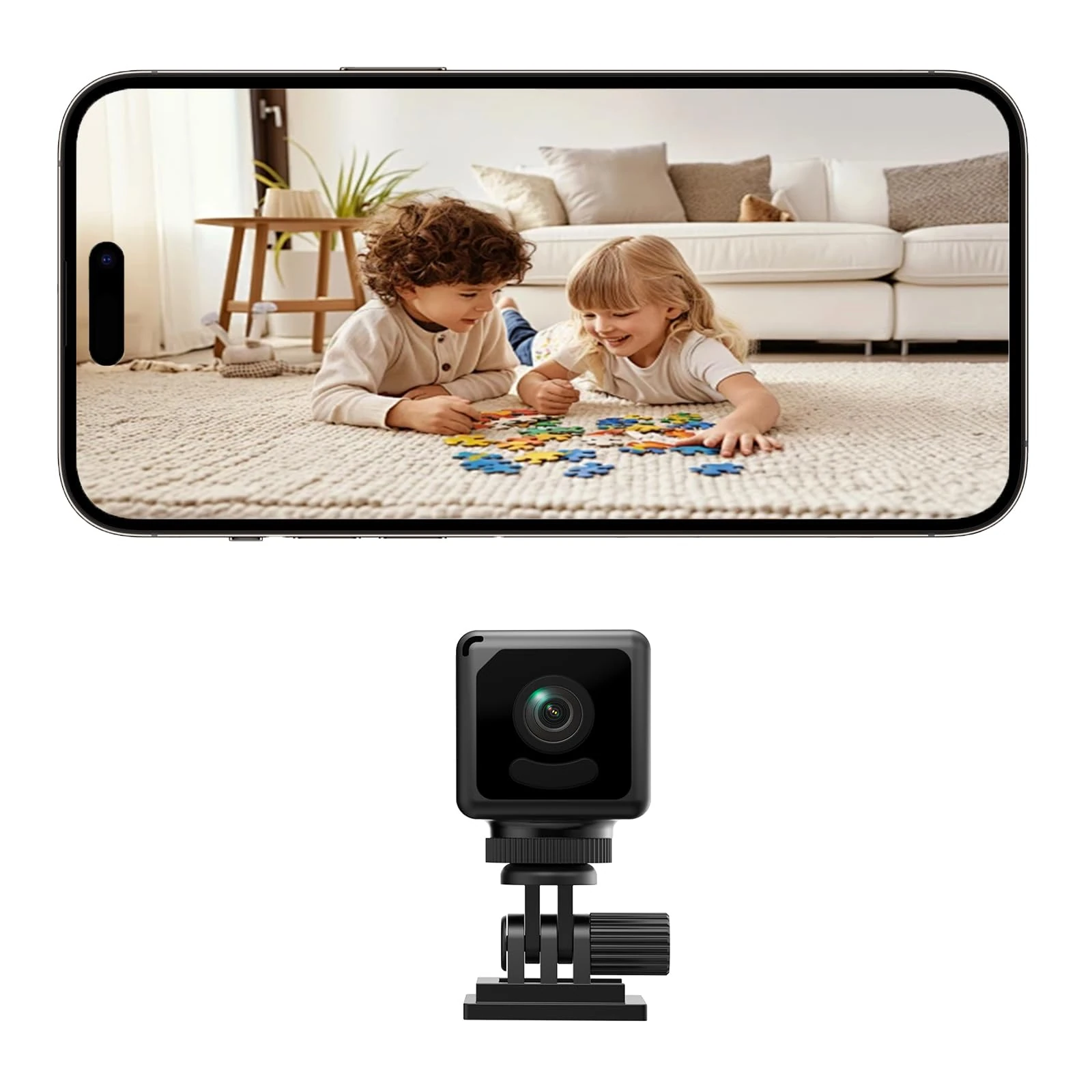 ESTABA Mini WiFi Spy Camera 4K HD Hidden Camera (Mini Camera1)