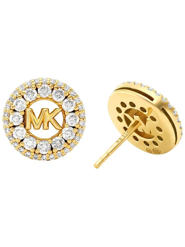 Michael Kors Premium Women's Gold-Tone Sterling Silver Earring, MKC1827710