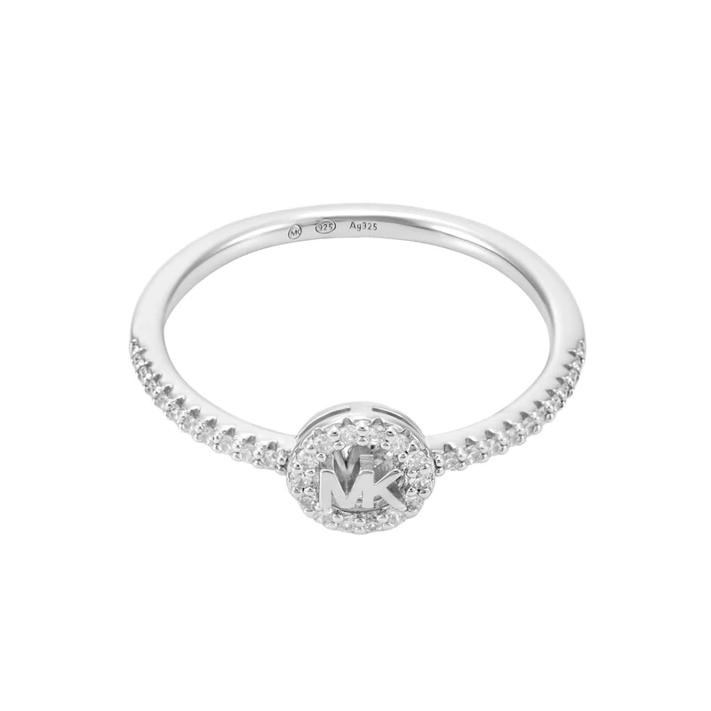 Michael Kors Premium Women's Silver-Tone Sterling Silver Ring, MKC18290406