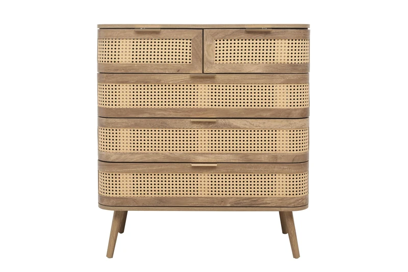 Birlea Noah 5 Drawer Chest Oak