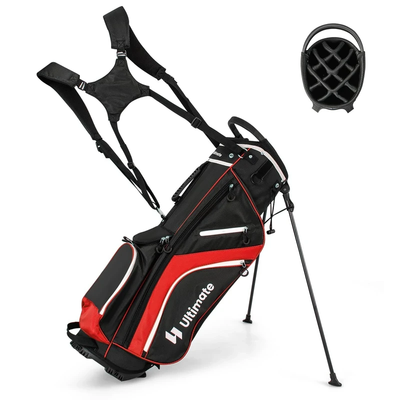 FANTASK 6/8/14 Golf Bag, Subdivision Golf Stand Bag, Lightweight Pencil Bag, Portable Golf Trolley Bag, Golf Bag for Men and Women