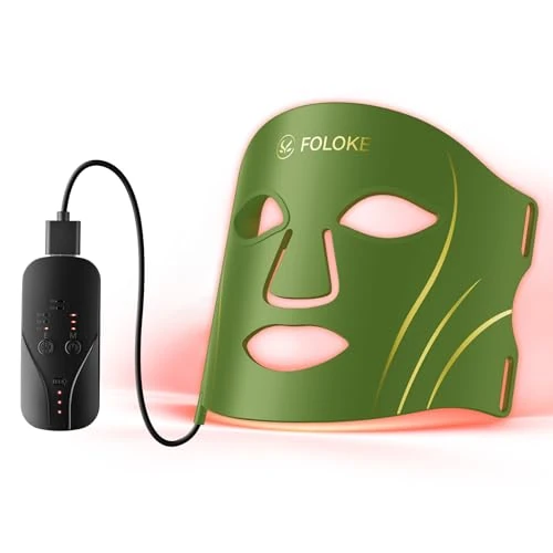 FOLOKE LED Light Therapy Mask Skin Care ， LEDs face mask Red - Wavelength for Home Use, – Advanced Skincare Made Easy - Image 1