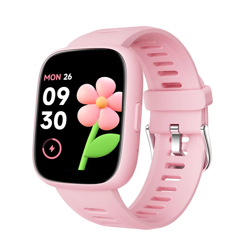 TICTIKY Smart Watch for Kids with Location Tracker (iOS Only), Fitness Tracker Watch with Step Counter, Pedometer, Heart Rate, Sleep Tracker, IP68 Waterproof, Puzzle Games, Kids Watch for Girls 5-12