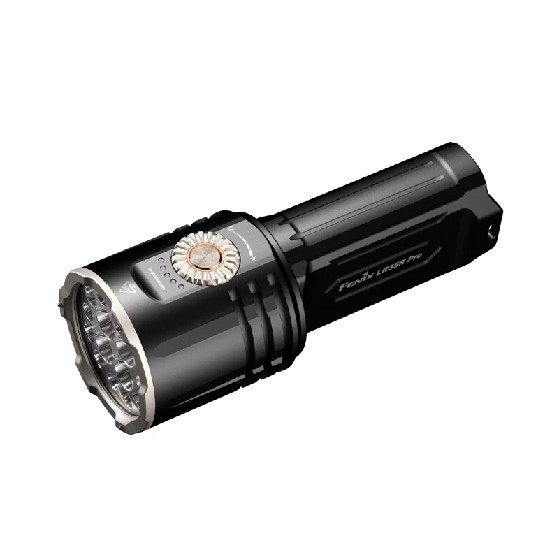 Fenix LR35R Pro Rechargeable Outdoor Compact Searchlight | 10,000 Lumen | 500m | 290 Hrs Max | Spotlight, Floodlight, Red and UV Lighting Options | Rotary Stepless Output Control | IP68