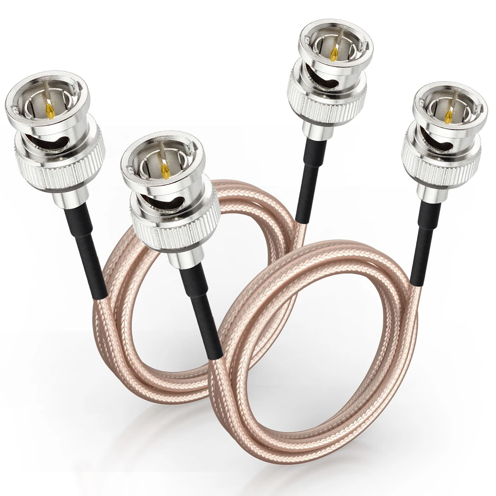 Superbat HD 3G SDI Cable 30cm 75ohm Thin BNC RG179D Male to Male Double-Shielded Cable for Professional Camcorder SDI Converter CCTV Monitor Security Camera Supports 3G-SDI/HD-SDI/4K/8K (2Pcs)