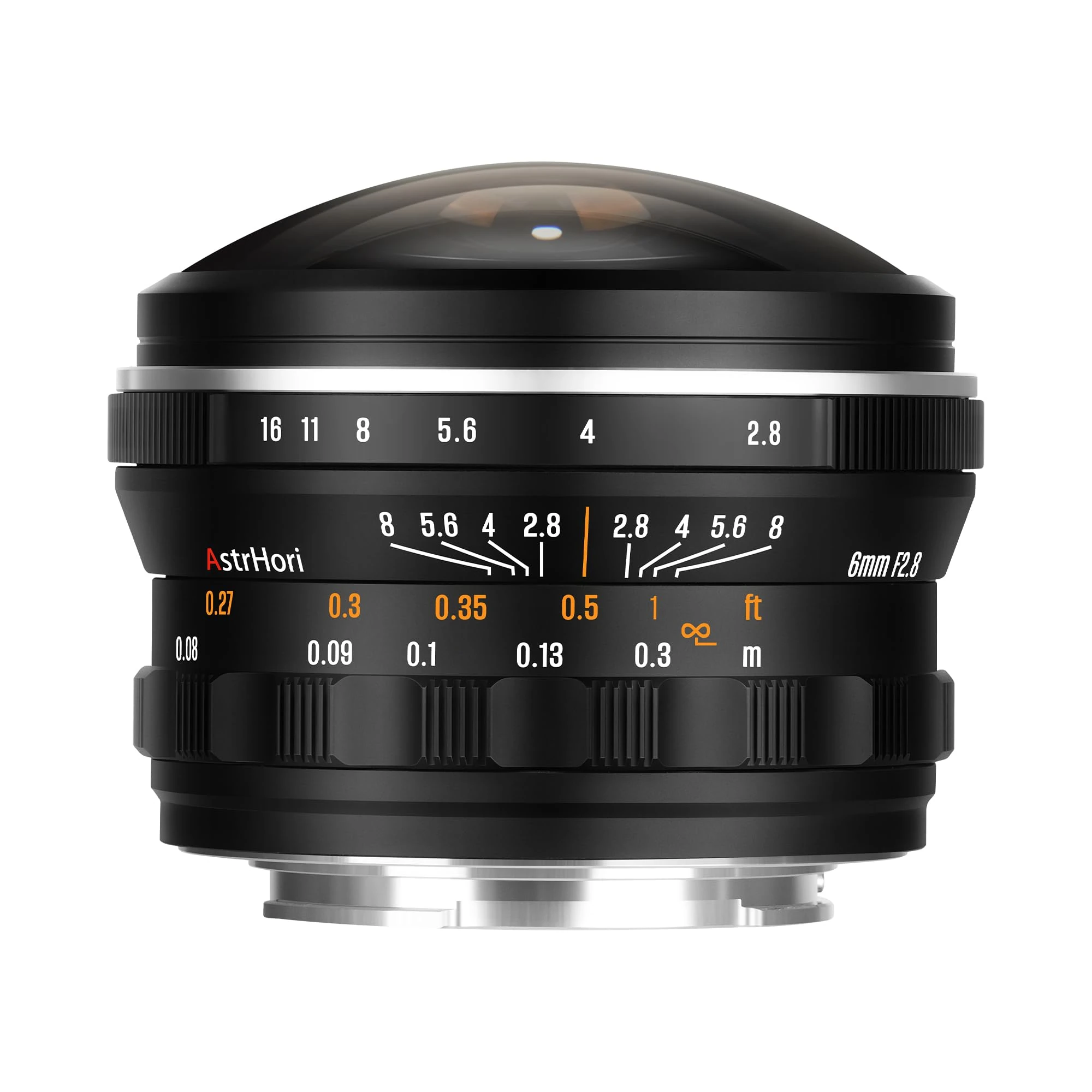 AstrHori 6mm F2.8 220° Ultra Wide Circular Fisheye Lens Manual Focus Full Frame Prime Lens for Nikon Z mount Mirrorless Cameras