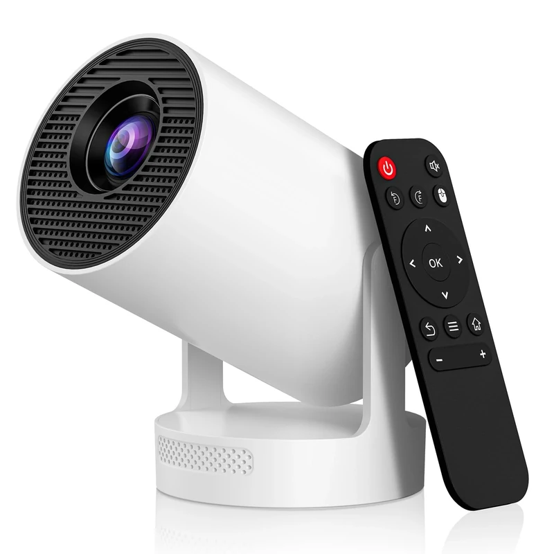 Osikem Mini Portable Projector with 4K Support, Bluetooth 5.4 WIFI6, 260 ANSI Android 11, 210° Rotation , Auto Keystone Correction Projector 35"-130" Screen Video Projector