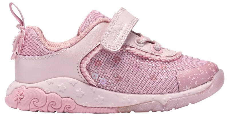 Clarks Tidal Wish T. Childrens Pink Combi, 6.5