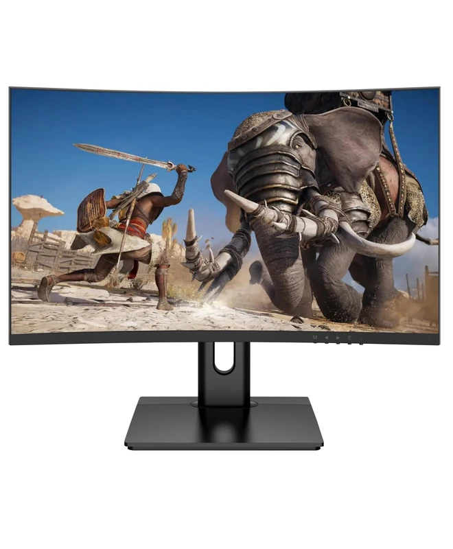 Tees 27 inch FHD Monitor, 240Hz Curved R1000 Screen NTSC 72% 1080P Desktop MNT with Speaker, FPS GamingMonitor HDMI DP USB Free Flicker Blue Light Filter, Display for CS2 Apex VALORANT