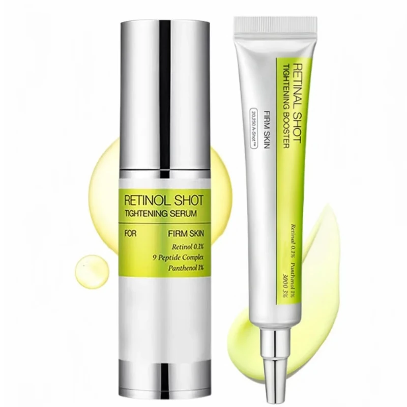 Retinal,Retinal Shot,Retinol Shot,Retinal Shot Tightening Booster+Retinol Skin Booster Serum,Korean Anti-Aging Treatment for Wrinkles, Pore Minimizer & Firming,Suitable for All Skin Types
