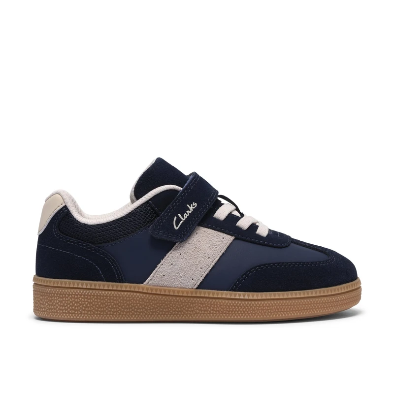 Clarks CypressStep K Childrens Navy Combi, 7 - Image 1