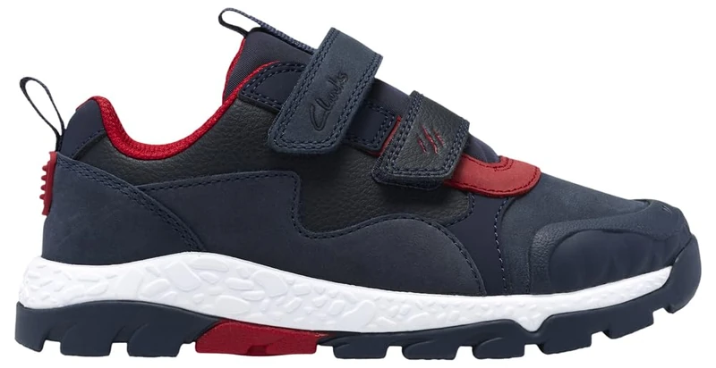 Clarks Steggy2Track K Childrens Navy/Red, 13.5
